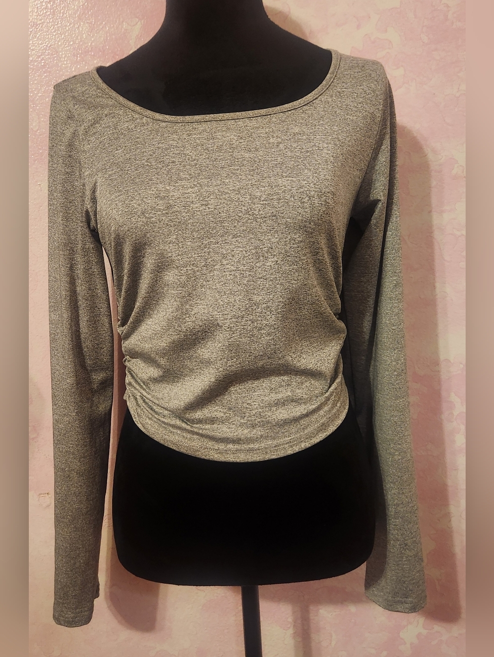 SHEIN Heather Long Sleeve Scoop Neck Top Bundle